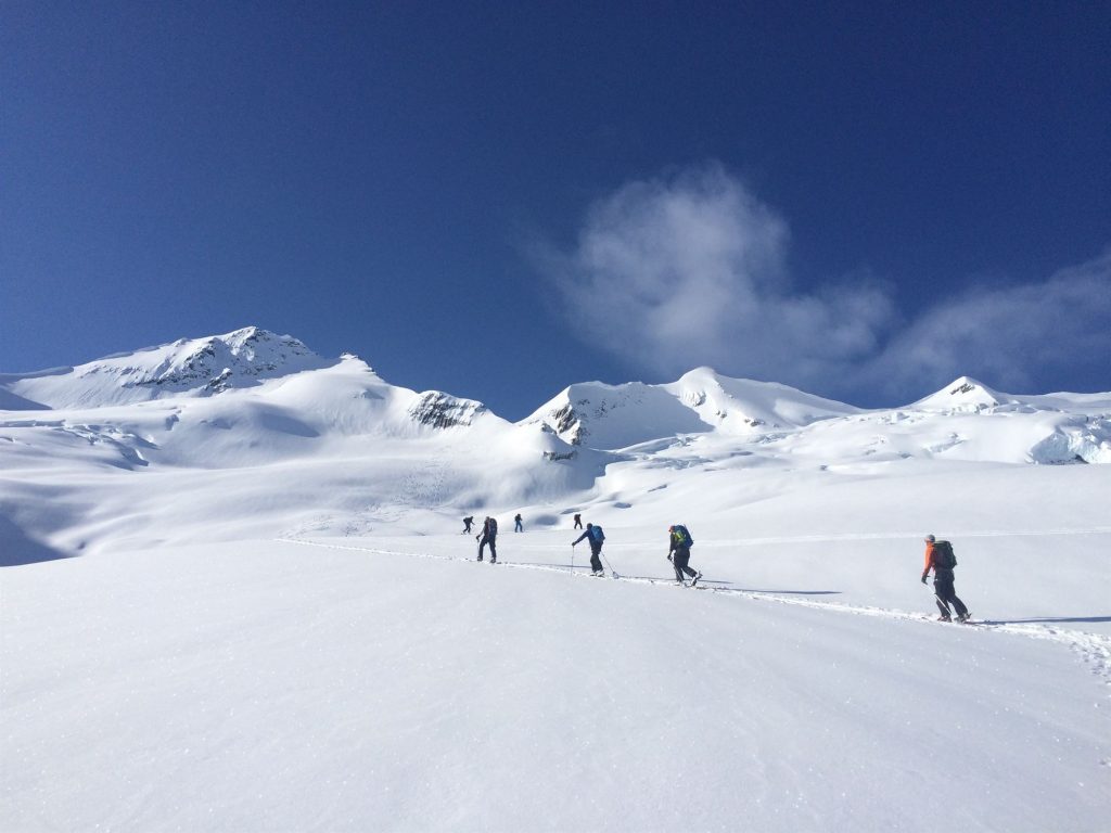 ski touring group
